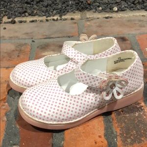 Carole Little Girls polka dot Mary Janes size 10
